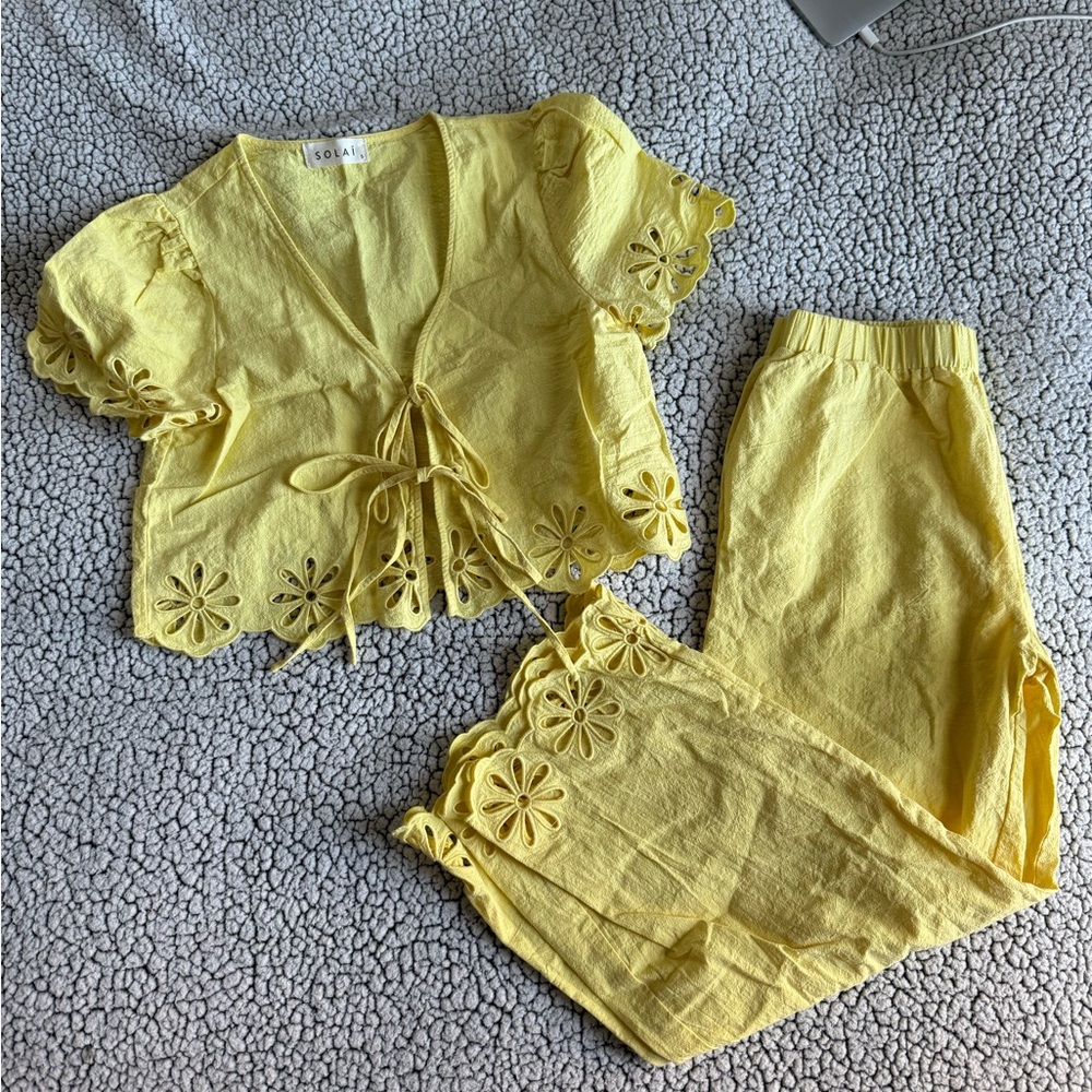 Yellow Floral Women Top